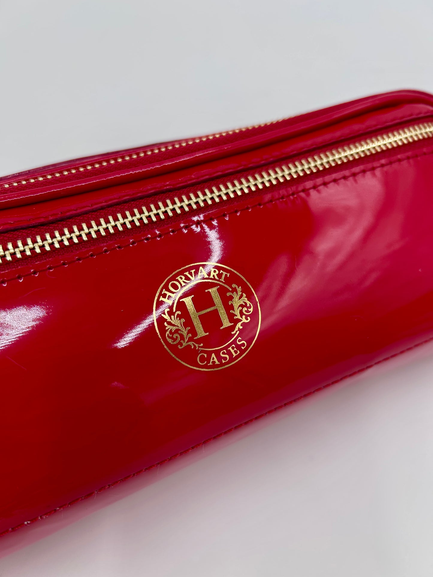 Red Glossy Patent Leather Piccolo Bag