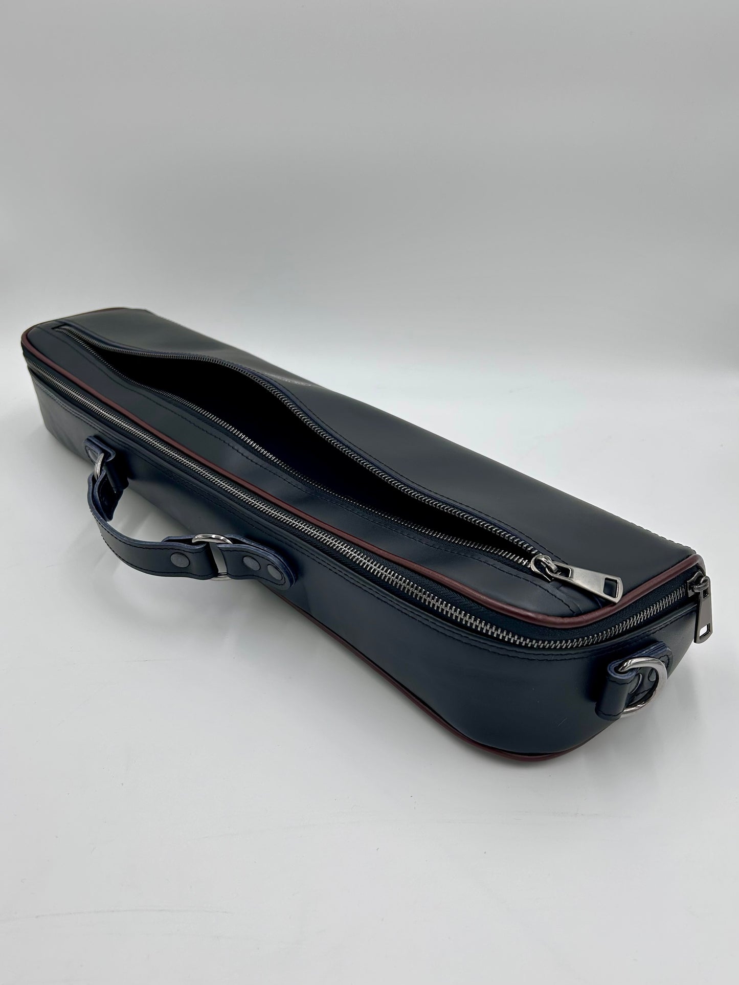 Alto Flute Bag - made of genuine leather, with shoulder strap