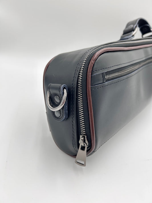 Alto Flute Bag - made of genuine leather, with shoulder strap