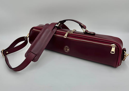 Flute bag - in burgundy style.