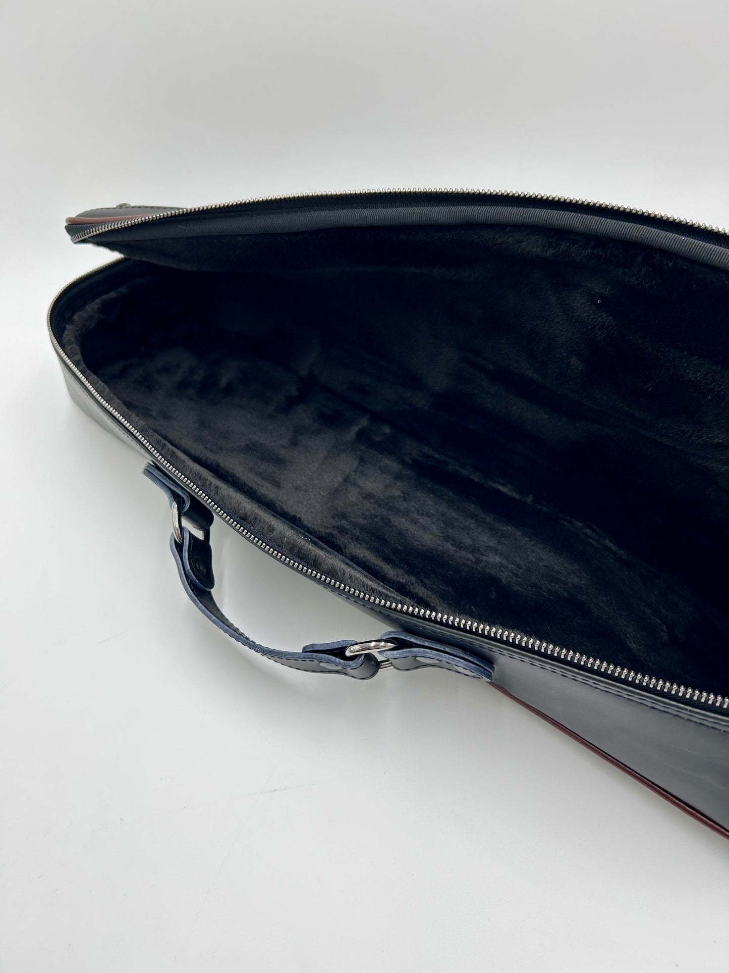 Alto Flute Bag - made of genuine leather, with shoulder strap