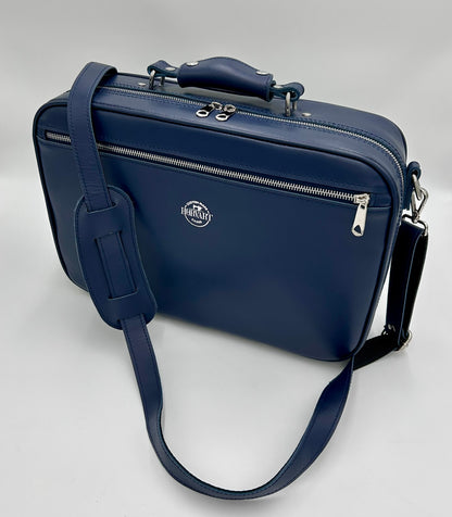 Tárogató single case - Navy blue genuine Leather