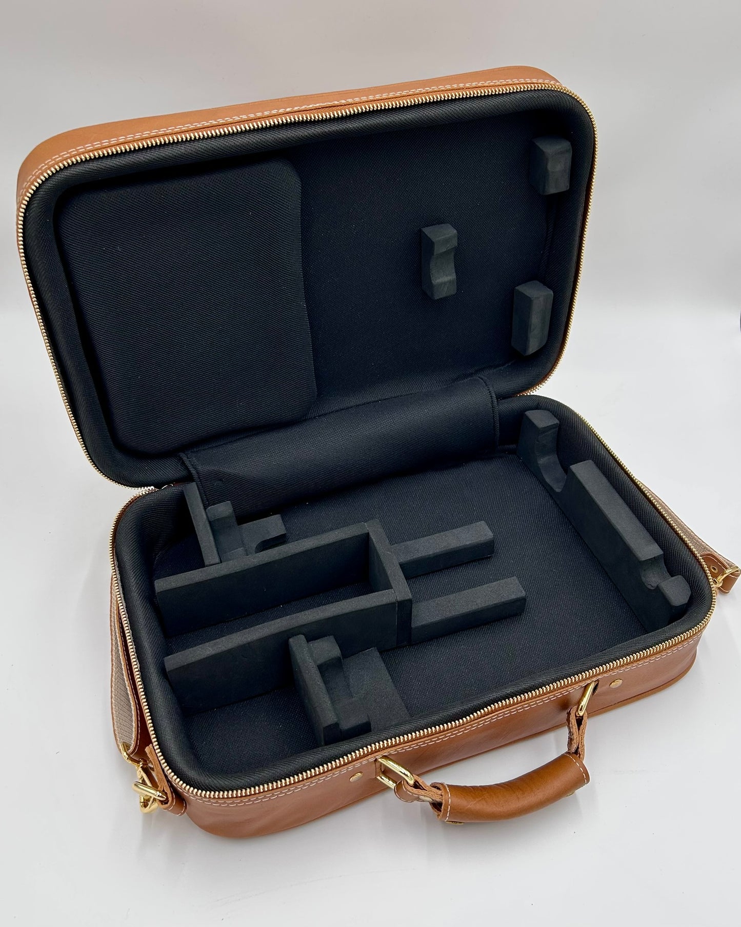 Tárogató single case - Light brown "Veg-tanned" Genuine Leather