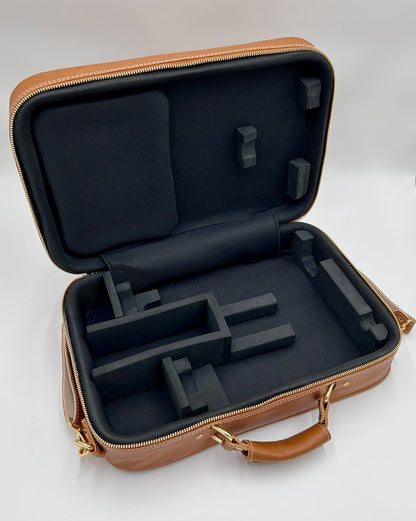 Tárogató single case - Light brown "Veg-tanned" Genuine Leather